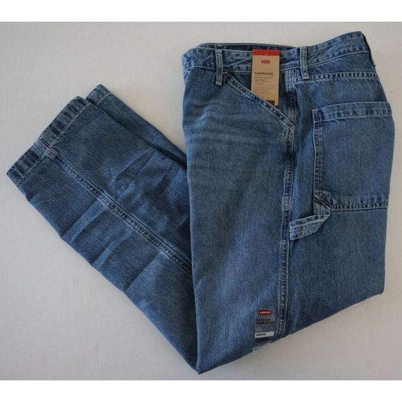 Levi's Original Men's Sz 38x32 Blue Tapered Carpenter Jeans $70 - Picture 7 of 7